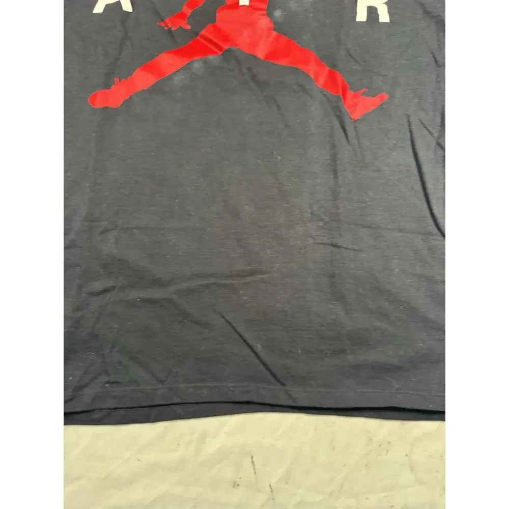 Jordan Air Jumpman Logo Graphic T-Shirt Black Red Men’s Size S